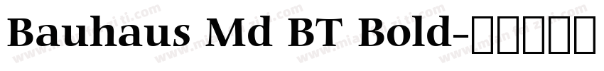 Bauhaus Md BT Bold字体转换